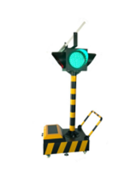 白银太阳能移动信号灯